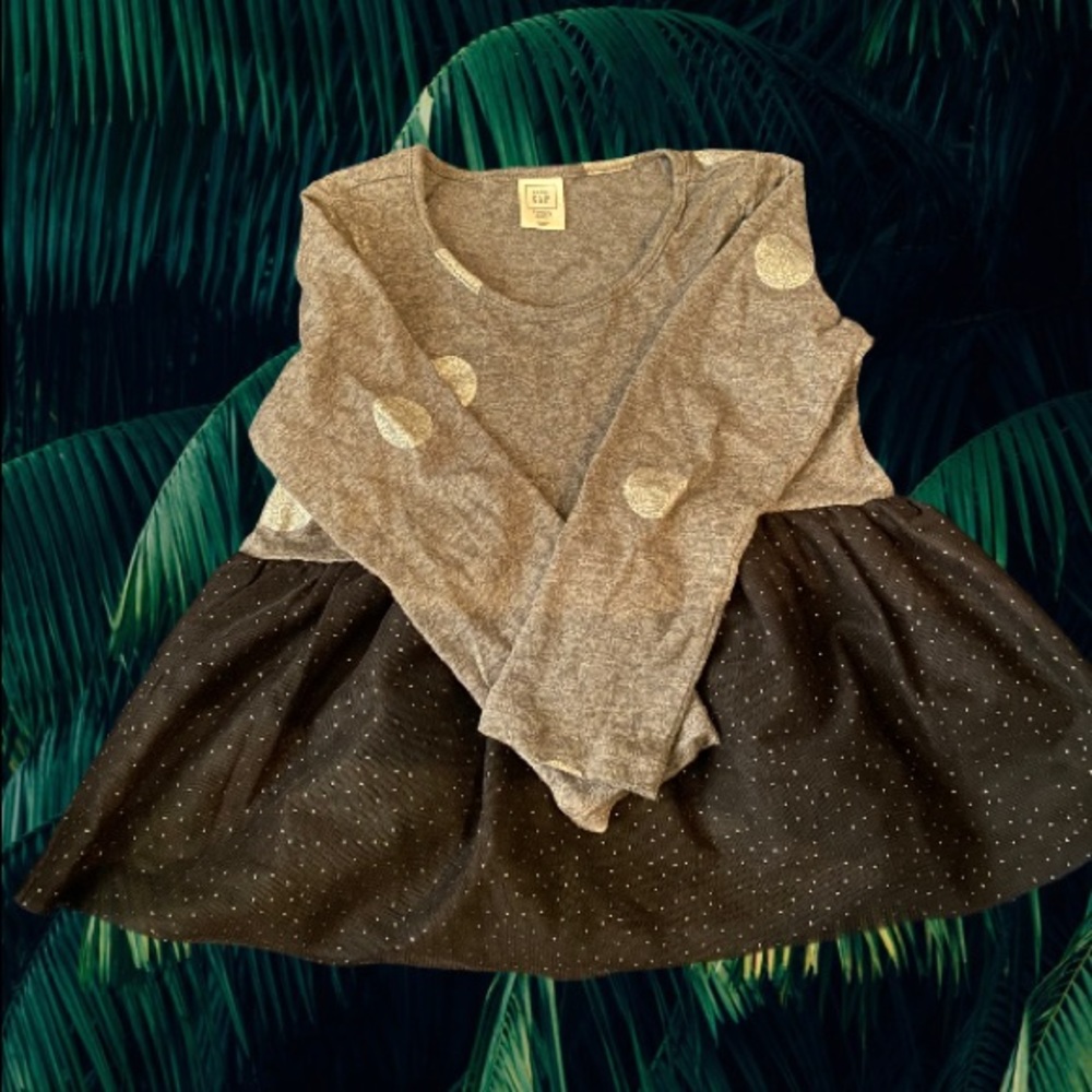 GAP Gray & Black Dress